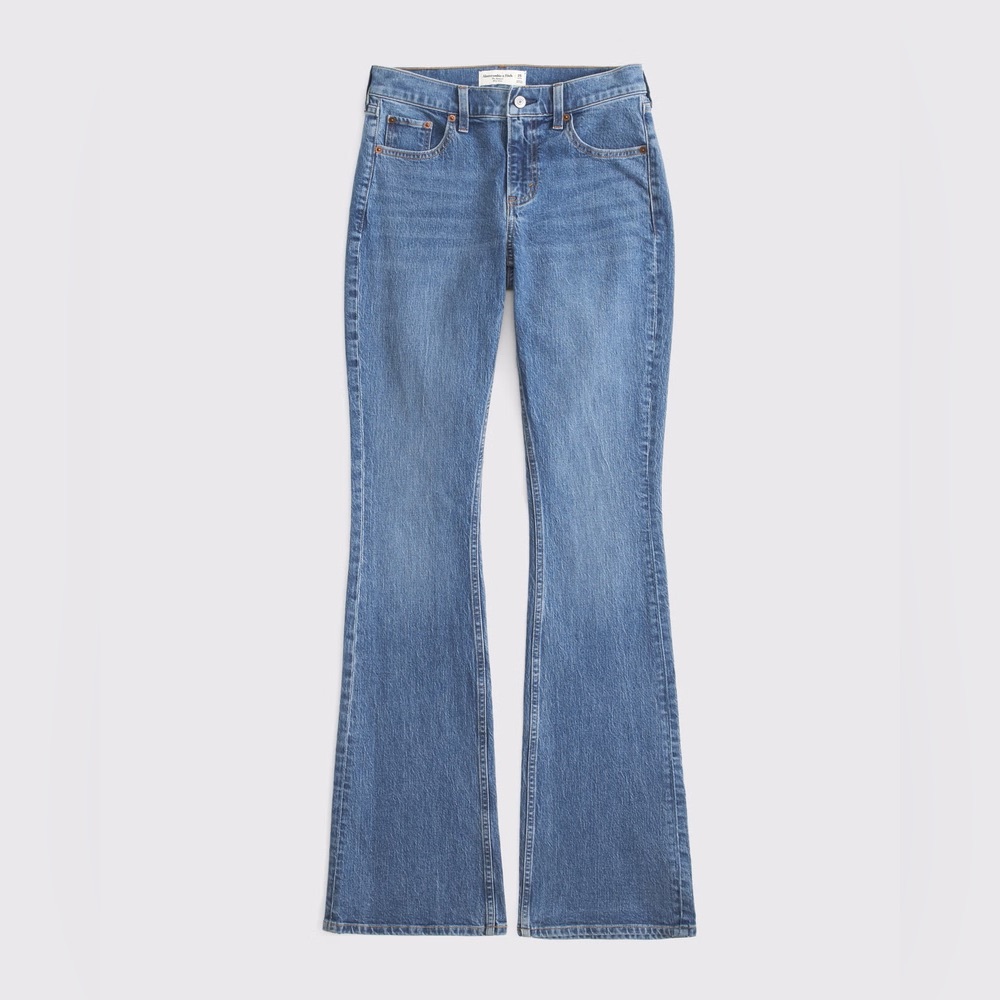 Abercrombie & Fitch Mid Rise Bootcut Jeans